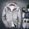 Custom Plus Size S-7XL New Blank Soild MenS Thin Hooded Jacket Casual Slim Fit Young Boys Coat Student Windbreaker Jacket Coat