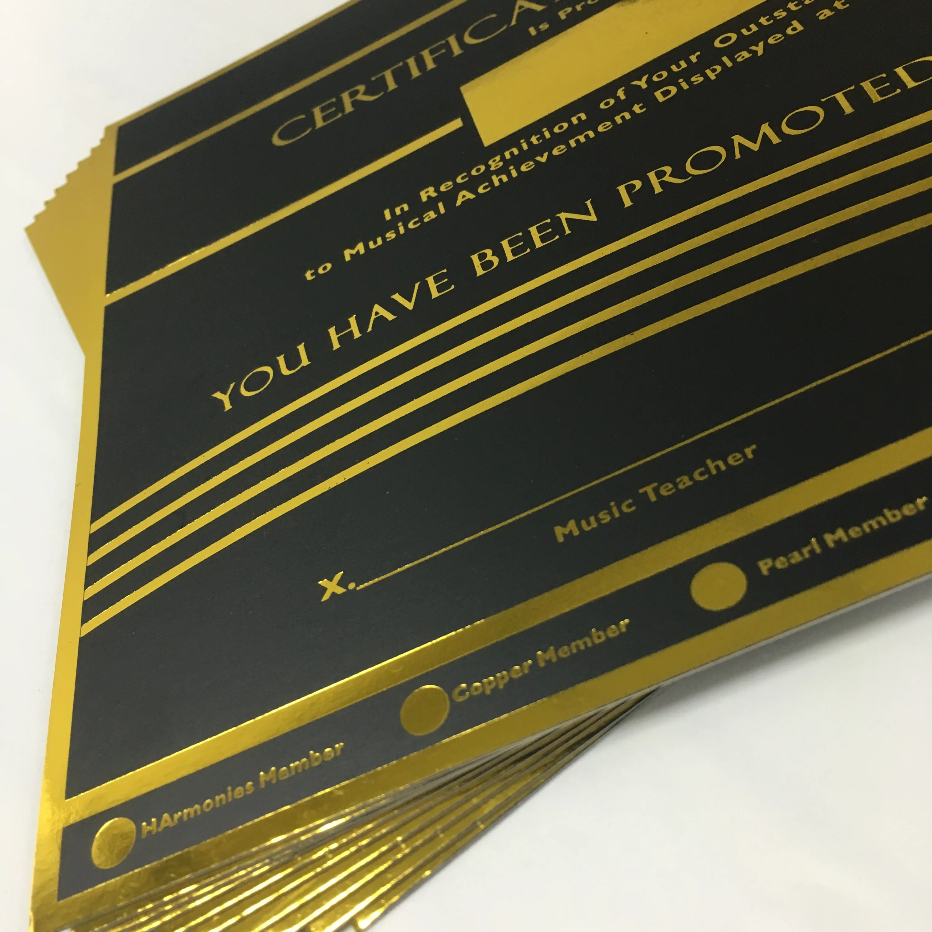 gold foil birthday bulk thank you handwring greeting cards