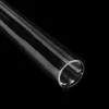 Acid resistant clear quartz pipes fused glass tube