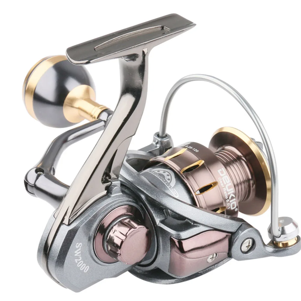 Haroi USA 5000 series metal body oblique mouth thread spinning wheel used fishing reels for sale, Blue grey
Haroi USA 5000 series metal body oblique mouth thread spinning wheel used fishing reels for sale, Blue grey