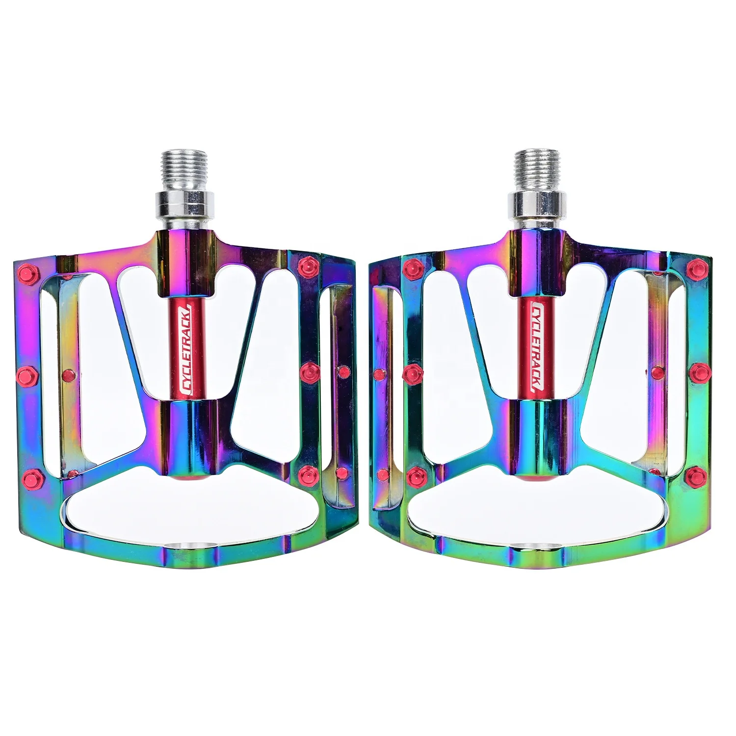 Lightweight Non-Slip Bicycle Pedals for Road Mountain BMX MTB Bicycles, Black rainbow gradient
Lightweight Non-Slip Bicycle Pedals for Road Mountain BMX MTB Bicycles, Black rainbow gradient