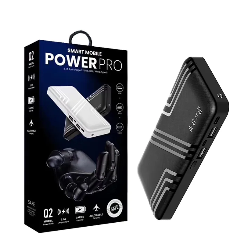 fast charger big capacity portable power bank digital display mobile power gifts custom LOGO wholesale power bank 20000mah
fast charger big capacity portable power bank digital display mobile power gifts custom LOGO wholesale power bank 20000mah