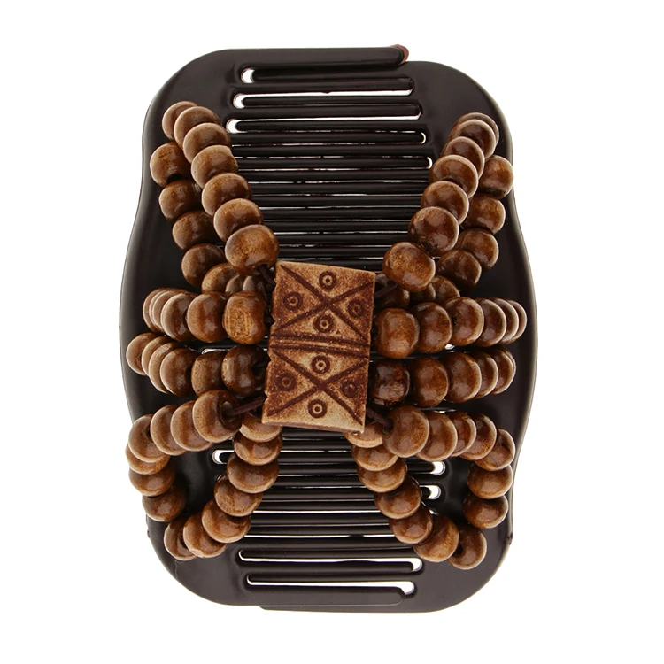 Wood Double Beaded Elastic Hairpin Hair Comb Beaded Hair Magic Comb Clip Beads Pin Ladies Hair Accessories, Any color is available
Wood Double Beaded Elastic Hairpin Hair Comb Beaded Hair Magic Comb Clip Beads Pin Ladies Hair Accessories, Any color is available