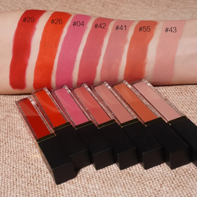 RTS84 Private Label Matte Velvet Lipstick Organic Cruelty Free Makeup Custom Waterproof Long Lasting Matte Liquid Lipstick
RTS84 Private Label Matte Velvet Lipstick Organic Cruelty Free Makeup Custom Waterproof Long Lasting Matte Liquid Lipstick
