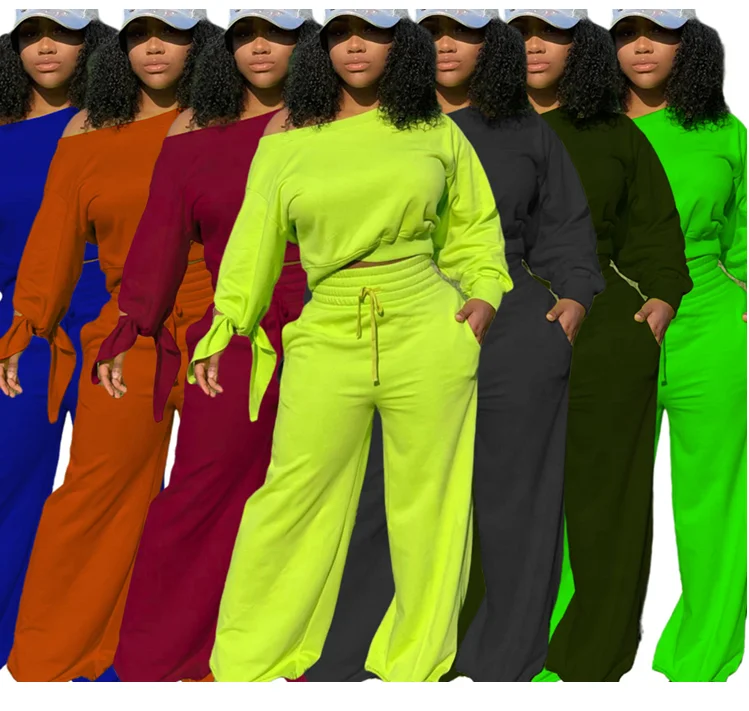 Multicolor Fall New Design Outfit Long sleeve Off Shoulder Solid Plush Loose Jogger Set Woman Two Piece Casual Set
Multicolor Fall New Design Outfit Long sleeve Off Shoulder Solid Plush Loose Jogger Set Woman Two Piece Casual Set