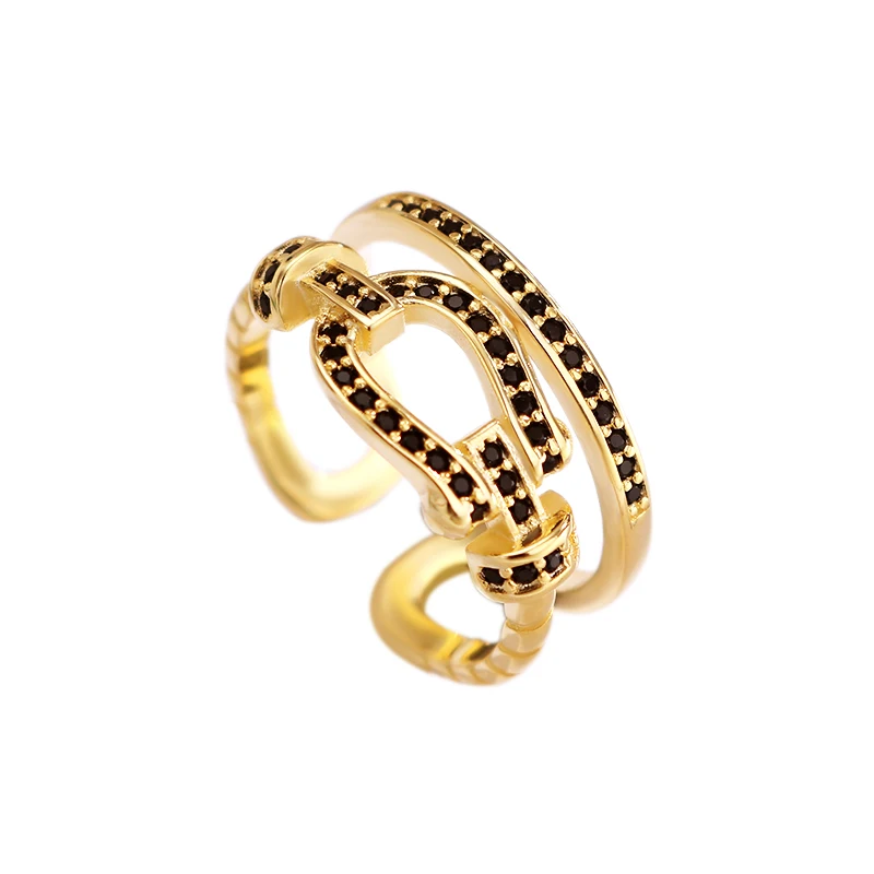 Fukarni 18K gold-plated Geometric TRENDY Silver Rings Black 5A Zircon Plating Gold Ring for women S925 Silver Jewelry
Fukarni 18K gold-plated Geometric TRENDY Silver Rings Black 5A Zircon Plating Gold Ring for women S925 Silver Jewelry