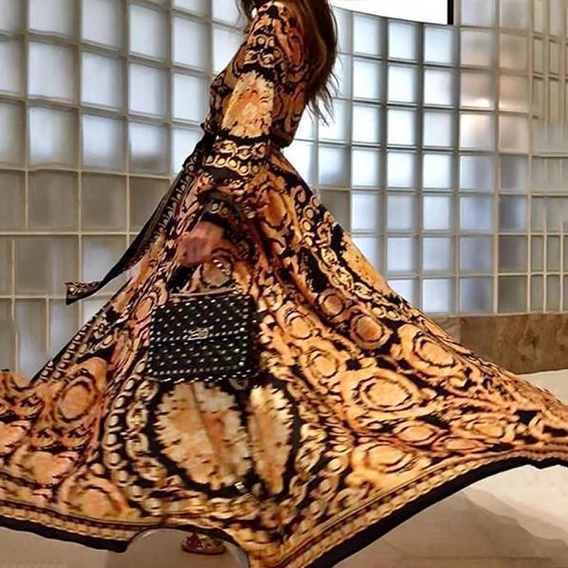Autumn Women Sexy Floral Print Long Sleeve V Neck Boho Plus Size Loose Party Maxi Luxury Dress, Silvery white, golden yellow
Autumn Women Sexy Floral Print Long Sleeve V Neck Boho Plus Size Loose Party Maxi Luxury Dress, Silvery white, golden yellow