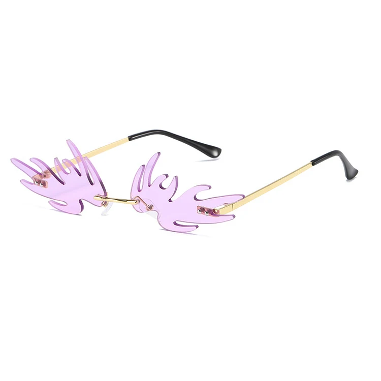 Luxury women personality irregular punk party sun glasses fashion rimless metal sunglasses, As the picture shows
Luxury women personality irregular punk party sun glasses fashion rimless metal sunglasses, As the picture shows