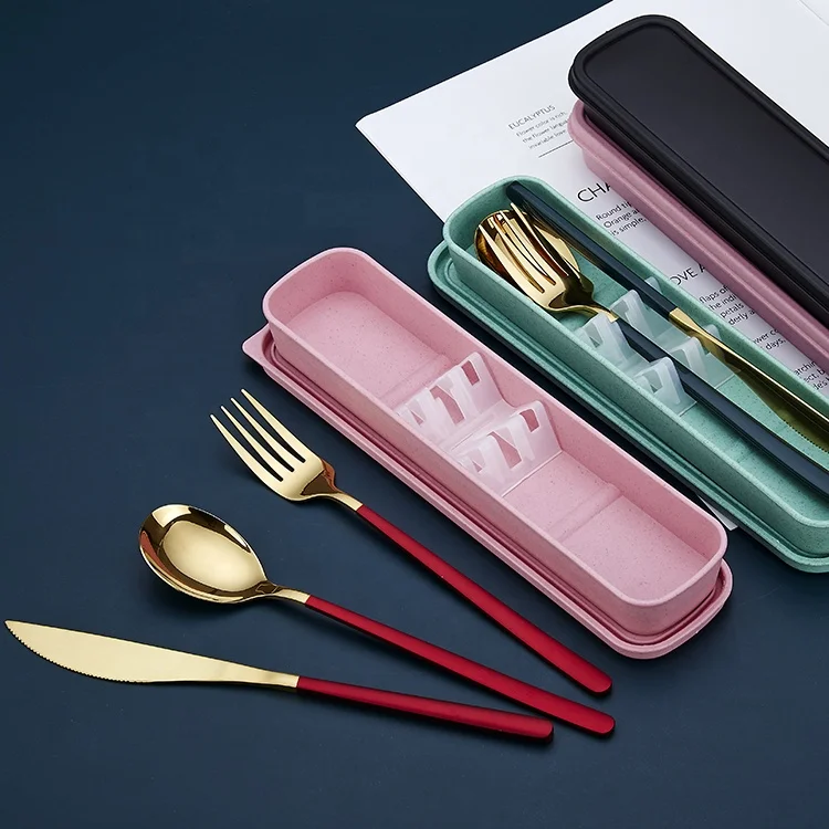 Korean style Stainless Stee black handle Camping Fork Spoon Knife 3 in 1 travel picnic cutlery set
Korean style Stainless Stee black handle Camping Fork Spoon Knife 3 in 1 travel picnic cutlery set