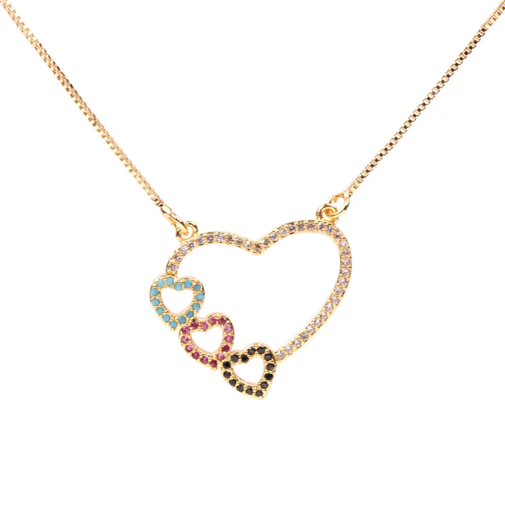 Fashion romantic love shaped necklace women's ornaments micro diamond pendant clavicle chain necklace
Fashion romantic love shaped necklace women's ornaments micro diamond pendant clavicle chain necklace