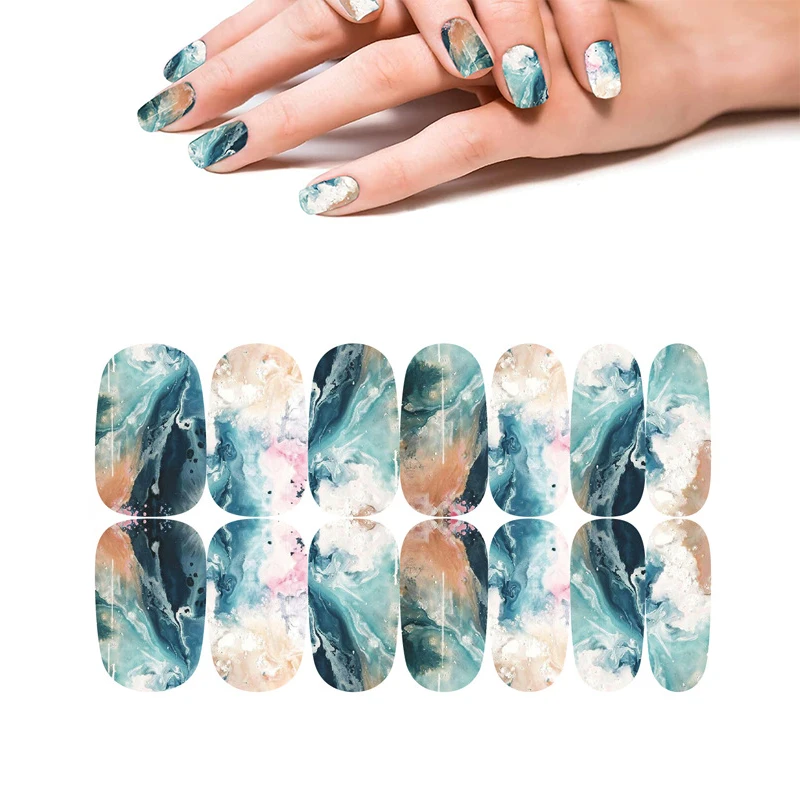 2023 nail art stickers waterproof marble artificial fingernails stickers private label nail stickers, 12 colors
2023 nail art stickers waterproof marble artificial fingernails stickers private label nail stickers, 12 colors
