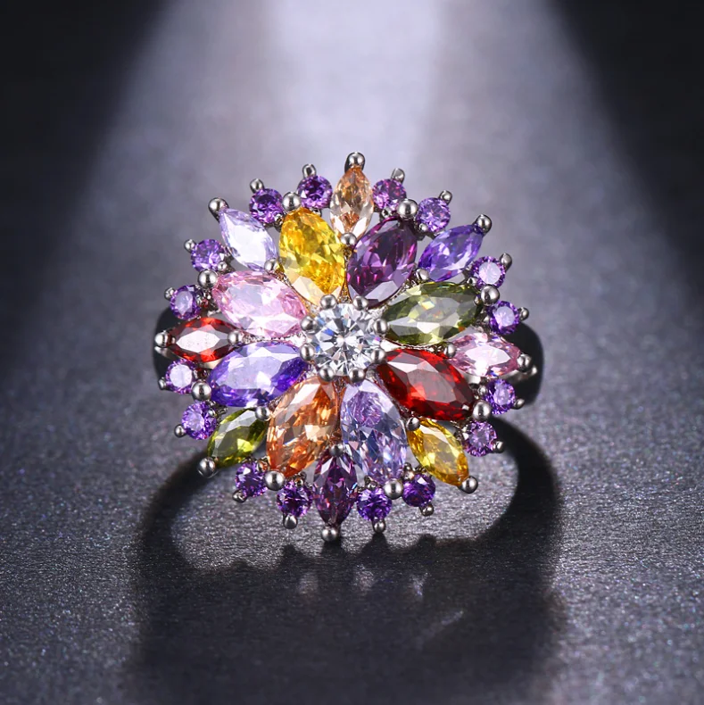Abiding Luxury Natural Rainbow Mystic Quartz Cocktail Ring Irregular Gemstone Wedding Rings Jewelry Women, Silver
Abiding Luxury Natural Rainbow Mystic Quartz Cocktail Ring Irregular Gemstone Wedding Rings Jewelry Women, Silver