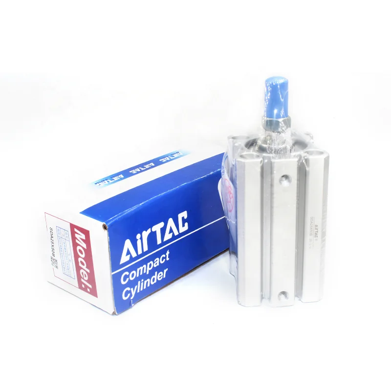 

airtac pneumatic Thin cylinder SDA Model piston type double acting Pneumatic compact air cylinder SDA20/25/32/40X50X63X80X100-SB