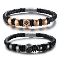 2020 Hot selling Titanium steel accessories genuine leather man's hand rope bracelet jewelry
2020 Hot selling Titanium steel accessories genuine leather man's hand rope bracelet jewelry
