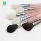 Crystal Handle Customized Logo Crystal Makeup Brush Set with Bag