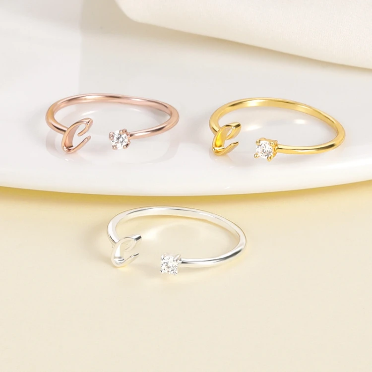 G265 Personalized Gold Plated Stainless Steel Zircon Letter Alphabet A-Z 26 Initial Ring
G265 Personalized Gold Plated Stainless Steel Zircon Letter Alphabet A-Z 26 Initial Ring