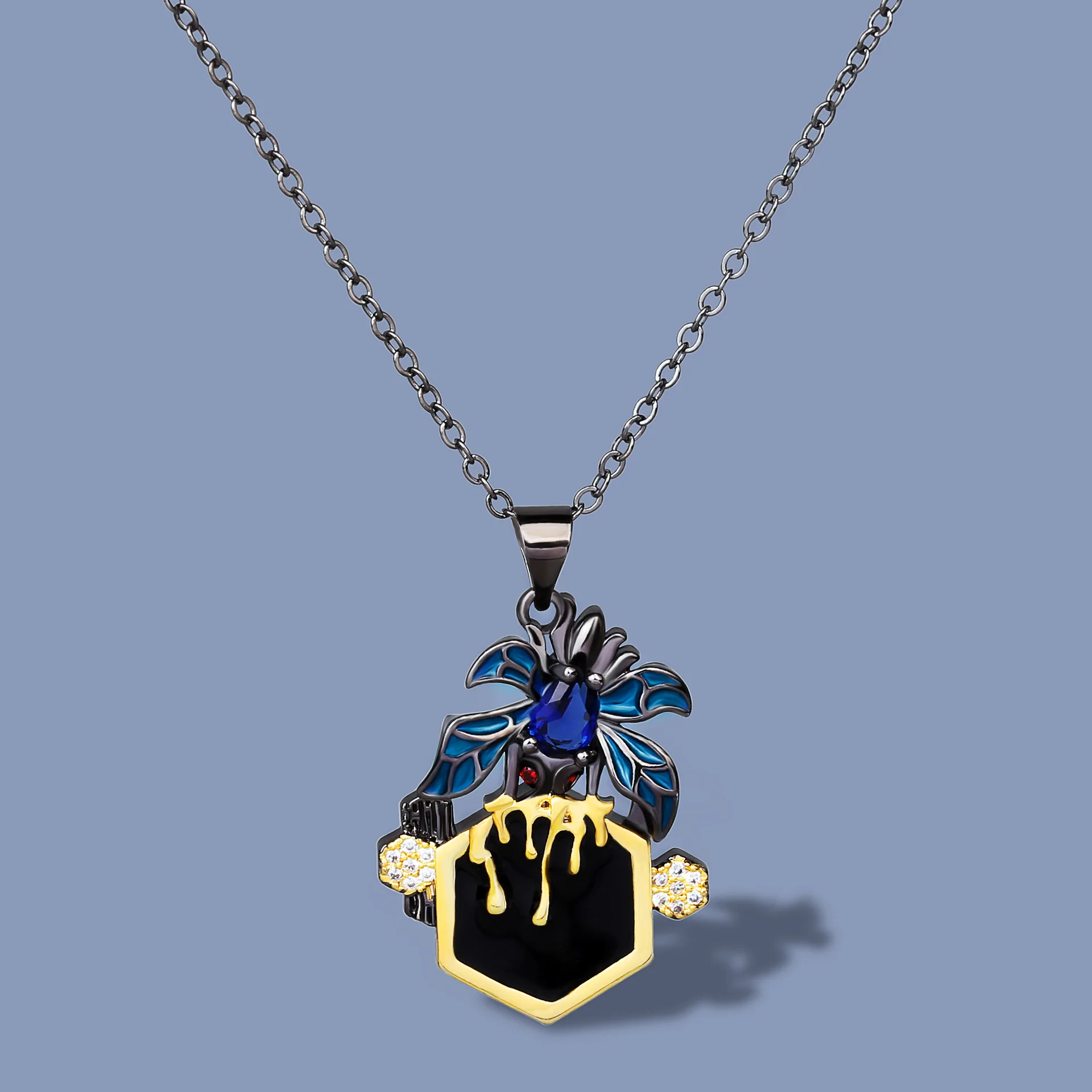 Fashion Jewelry KYNL0405 Geometric Shape Black Gun Plated 3A Zircon Necklaces for Women
Fashion Jewelry KYNL0405 Geometric Shape Black Gun Plated 3A Zircon Necklaces for Women
