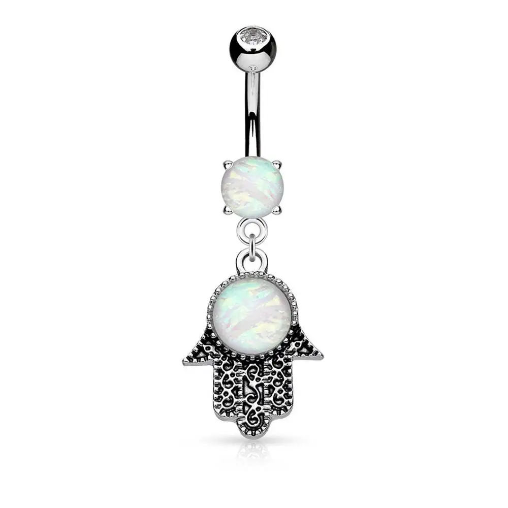 2020 New Arrival Body Jewelry Opal Belly Button Ring Hand Shape Piercing Belly Button Ring Piercing Ring Gift, Picture
2020 New Arrival Body Jewelry Opal Belly Button Ring Hand Shape Piercing Belly Button Ring Piercing Ring Gift, Picture