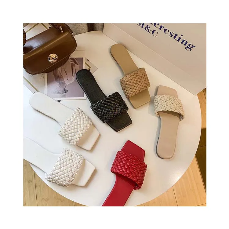 new woven leather ladies open-toed flat casual sandals outdoor beach women's slippers
new woven leather ladies open-toed flat casual sandals outdoor beach women's slippers
