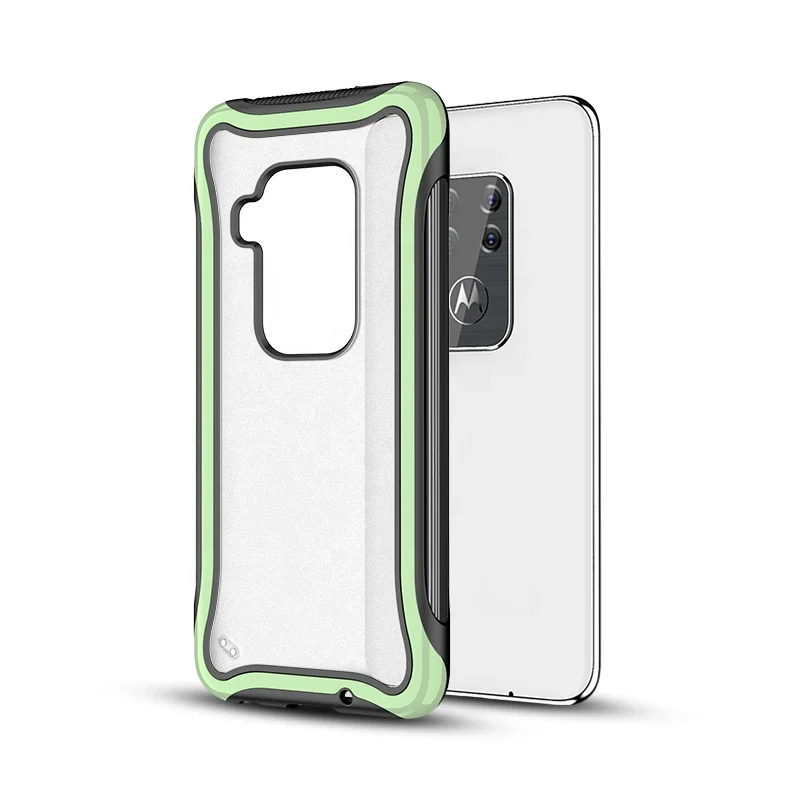 Saiboro New Trending PC Bumper Frosted Clear Transparent Contrast Colors Back Cover Case for Moto One ZOOM, Multi colors
Saiboro New Trending PC Bumper Frosted Clear Transparent Contrast Colors Back Cover Case for Moto One ZOOM, Multi colors