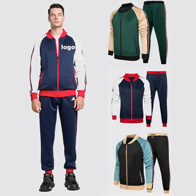 2022 Fashion Men Wholesale Casual Fitness Sport Suits Splice Color Male Jogging Sets 2 Piece Tracksuits Custom logo Sweatsuit
2022 Fashion Men Wholesale Casual Fitness Sport Suits Splice Color Male Jogging Sets 2 Piece Tracksuits Custom logo Sweatsuit