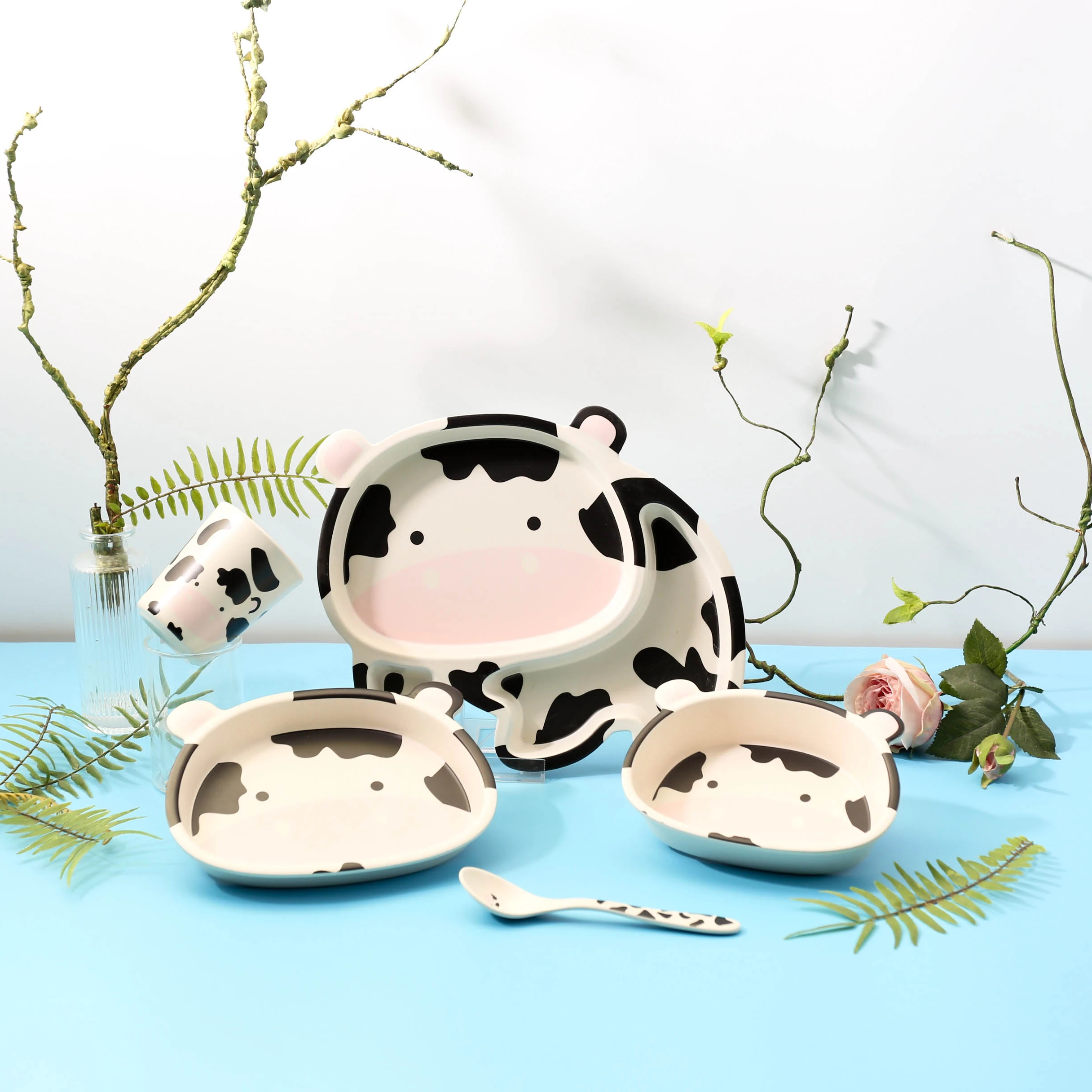 Wholesale Set Animal Shaped Bamboo Fiber Children Board Food Plate Kids Dinnerware Gift Sets
Wholesale Set Animal Shaped Bamboo Fiber Children Board Food Plate Kids Dinnerware Gift Sets