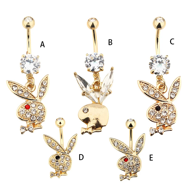 2021 New Gold Plated Jewelry 18K Set Rabbit With Diamonds Stainless Steel Belly Ring, Black, red
2021 New Gold Plated Jewelry 18K Set Rabbit With Diamonds Stainless Steel Belly Ring, Black, red