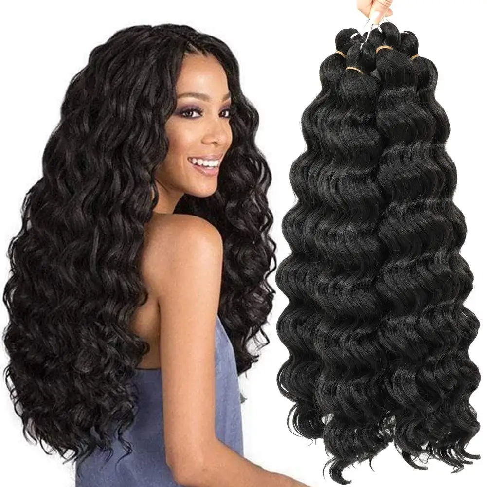 Deep Water Wave Twist Crochet Hair Deep Curly Long Twist Braiding Hair Extension 20 Inch Solid And Ombre Color Synthetic Fiber, Black brown bug red
Deep Water Wave Twist Crochet Hair Deep Curly Long Twist Braiding Hair Extension 20 Inch Solid And Ombre Color Synthetic Fiber, Black brown bug red