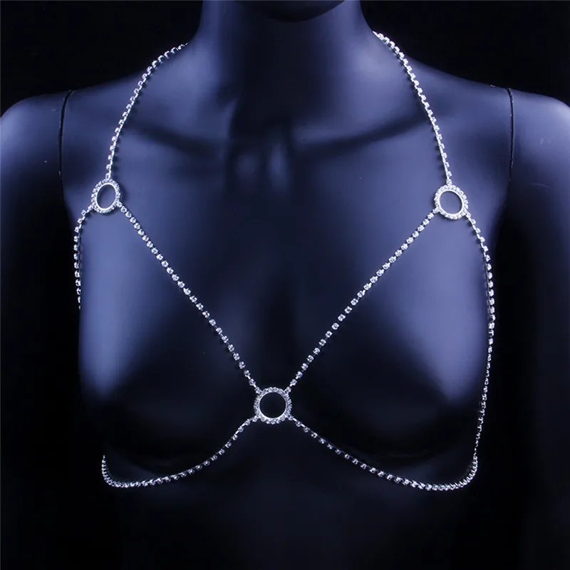 WIIPU Unique Rhinestone Circle Body Chain Sexy Necklace Bra Accessories Women's Crystal Bra Bra Chain Body Jewelry Gift
WIIPU Unique Rhinestone Circle Body Chain Sexy Necklace Bra Accessories Women's Crystal Bra Bra Chain Body Jewelry Gift