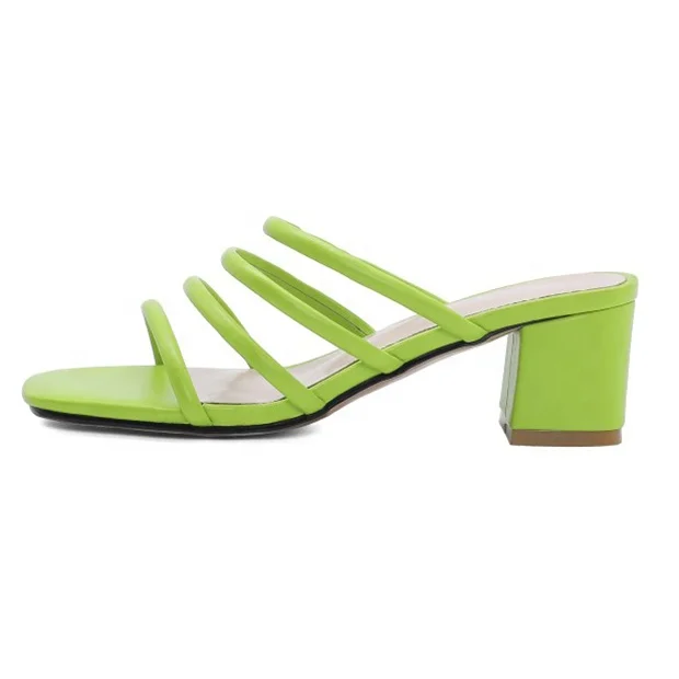 Large Size 46 Women Slippers Shoes Low Chunky Heels Pumps Open toe Sandals Outdoor Mules, Green champagne
Large Size 46 Women Slippers Shoes Low Chunky Heels Pumps Open toe Sandals Outdoor Mules, Green champagne