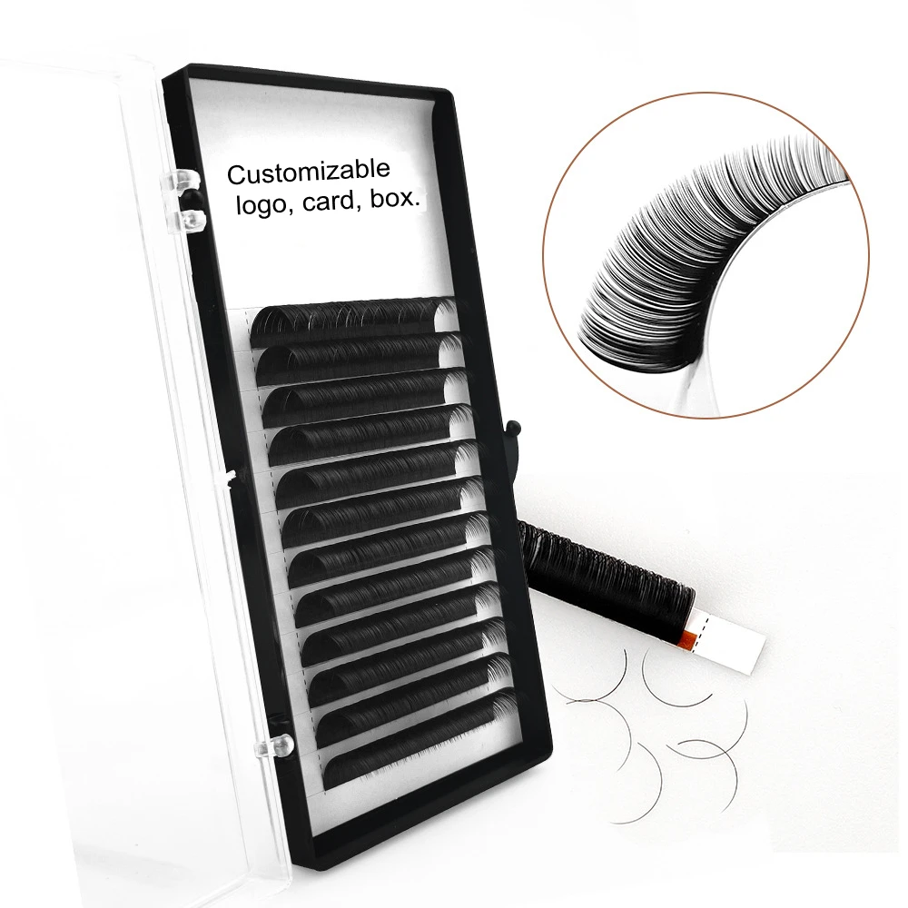 PBT silk soft and light Eyelash extension customized logo lash extension tray for sale, Natural black
PBT silk soft and light Eyelash extension customized logo lash extension tray for sale, Natural black