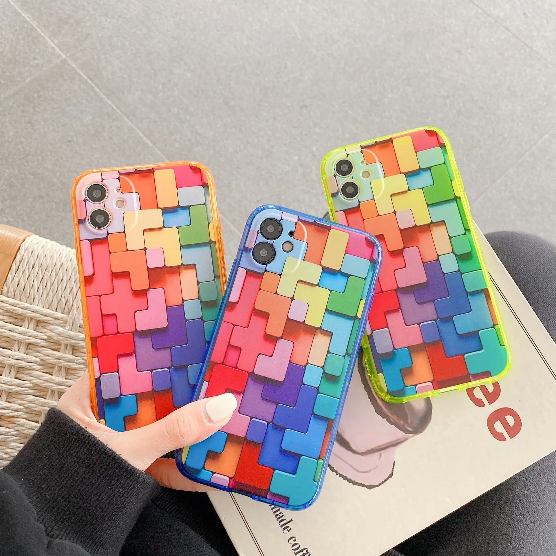 Popular cute phone cases Cool Colorful Square for iphone 13 12 Mini 11 pro max case 7 8 Plus XR X XS SE Silicone Cover
Popular cute phone cases Cool Colorful Square for iphone 13 12 Mini 11 pro max case 7 8 Plus XR X XS SE Silicone Cover
