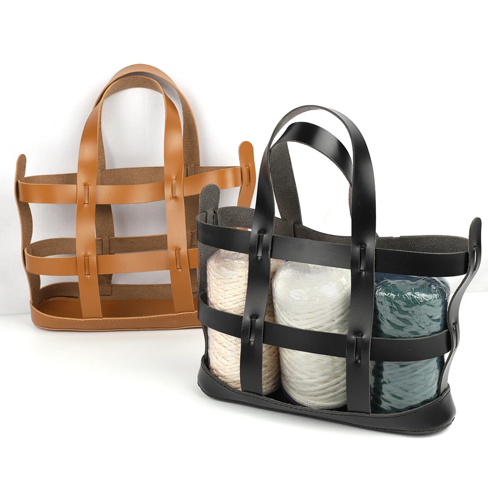 New Arrival DIY leather accessories PU leather crochet bag woven bag set accessories for DIY handbags, Black brown
New Arrival DIY leather accessories PU leather crochet bag woven bag set accessories for DIY handbags, Black brown