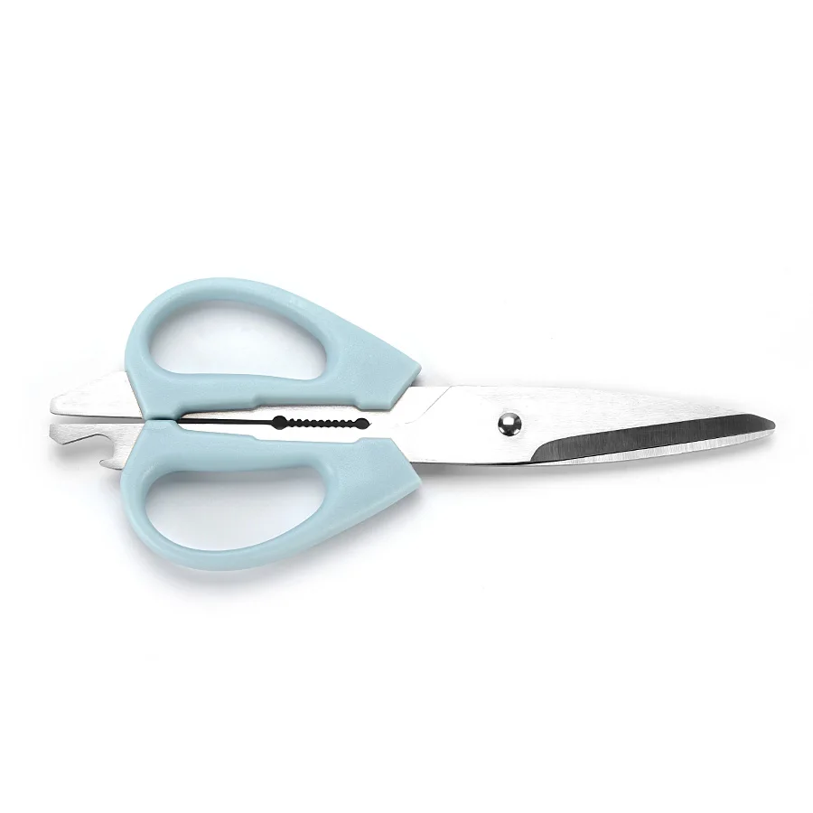 Custom Color Rubber TPR Handle High Quality 8INCH Stainless Steel Chicken Bone Kitchen Food Scissors