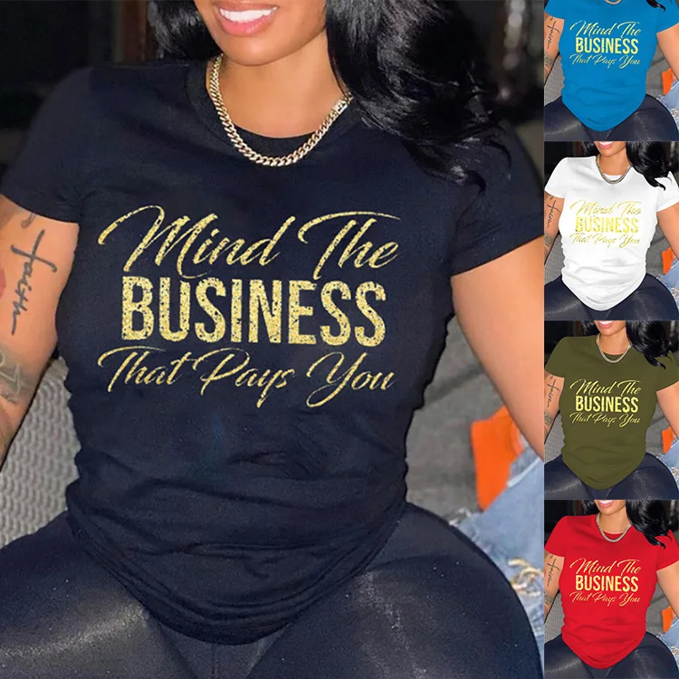 Women Ladies Summer T Tee Tshirt Womens Female Top Shirt Clothes Graphic T-shirt Blouse Pullover Blusas Femininas Clothing, Customized color 
Women Ladies Summer T Tee Tshirt Womens Female Top Shirt Clothes Graphic T-shirt Blouse Pullover Blusas Femininas Clothing, Customized color