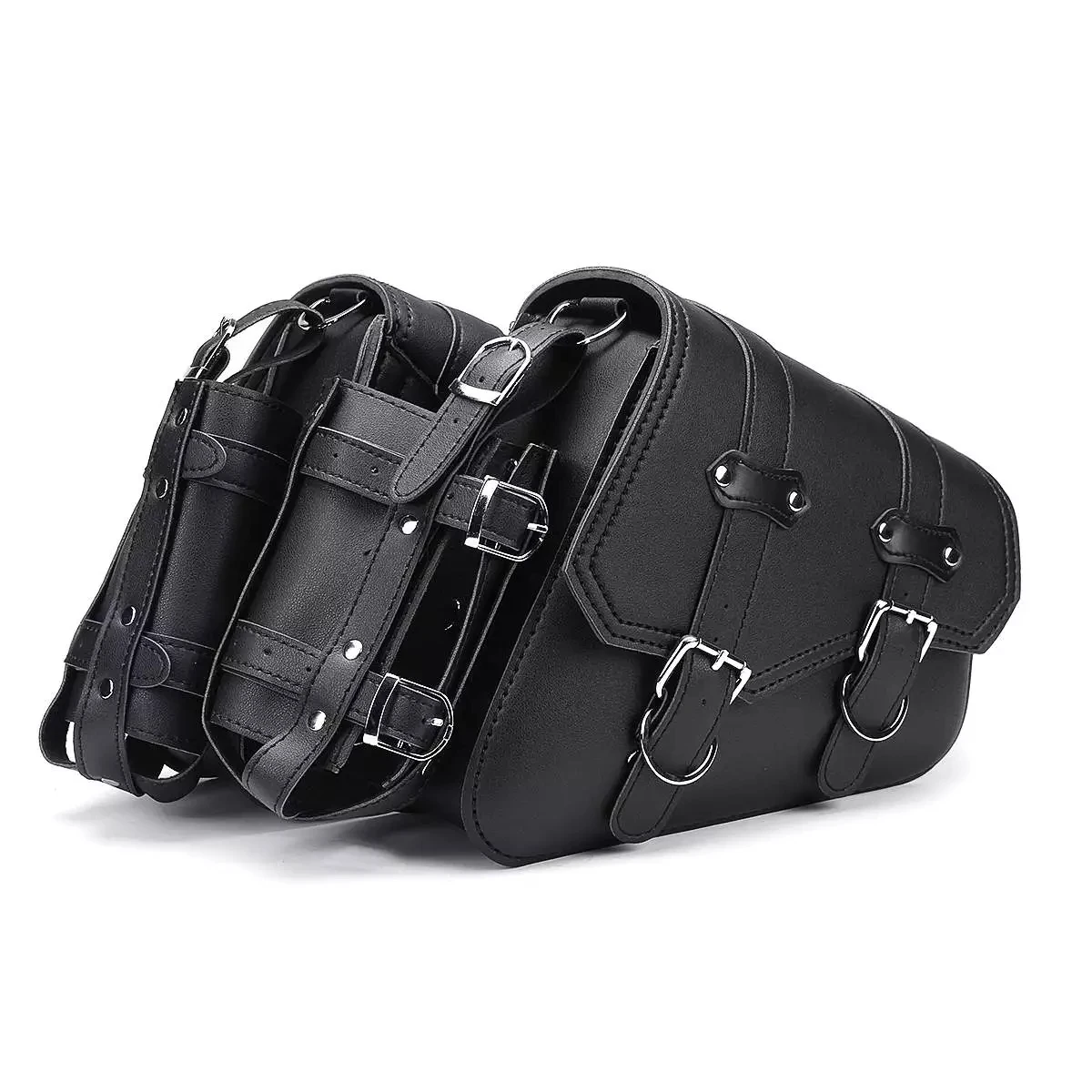 Left Right Universal PU Leather Motorcycle Saddlebag Side Tool Luggage Bags Saddle Bags for Honda Suzuki Kawasaki Yamaha, Black
Left Right Universal PU Leather Motorcycle Saddlebag Side Tool Luggage Bags Saddle Bags for Honda Suzuki Kawasaki Yamaha, Black
