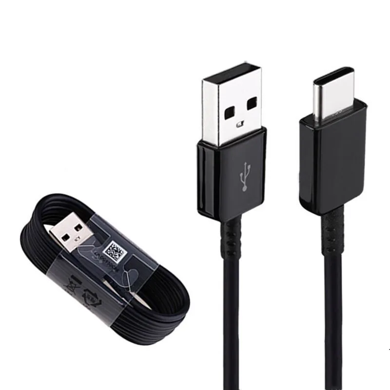 

wholesale original S8 S10 fast charge type c data cable EP-DG950CBE For Samsung S8 S9 note7 note8 note9 S10 USB cable, Black white