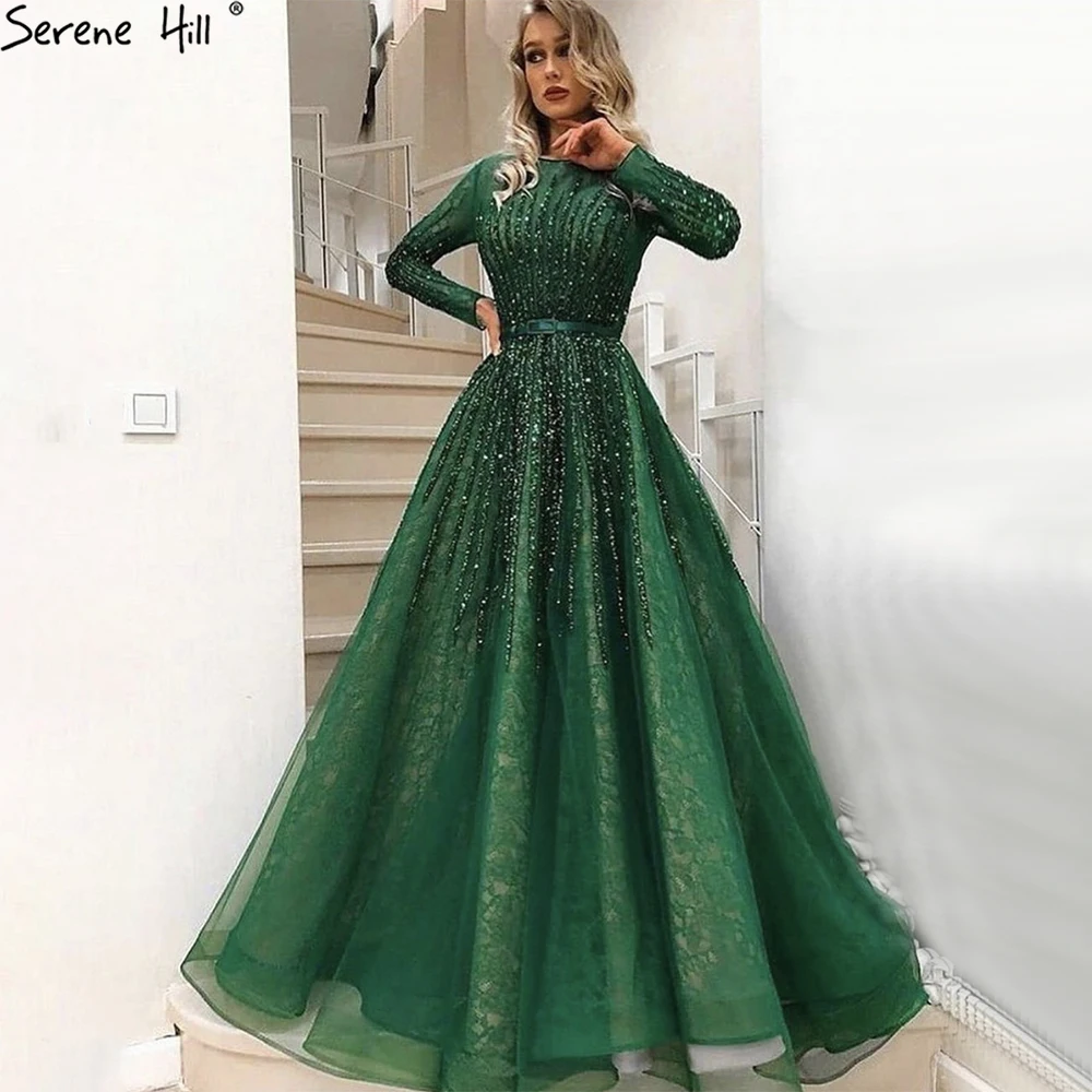 2021 Green O Neck Full Sleeves A Line Evening Dresses Serene Hill LA70927 Luxury Heavy Beaded Party Long Gowns For Women
2021 Green O Neck Full Sleeves A Line Evening Dresses Serene Hill LA70927 Luxury Heavy Beaded Party Long Gowns For Women