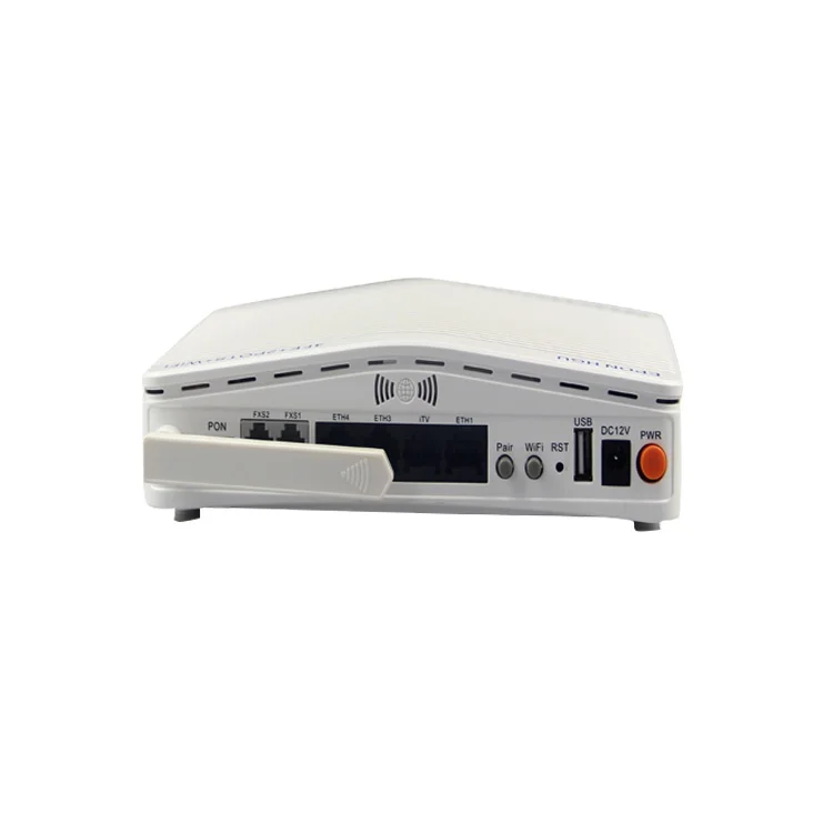 Update Adsl to Optical Fiber Router Gpon Ftth Fiber Optic 4Ge Voip Wifi Ont Modem with 2fxs onu