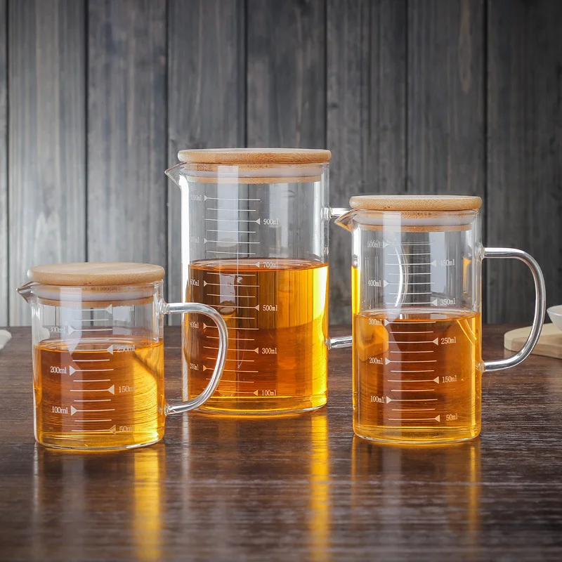 Heat-resistant Glass Measuring Cup Glass Coffee Tea Juice Kettle With Handle, Transparent
Heat-resistant Glass Measuring Cup Glass Coffee Tea Juice Kettle With Handle, Transparent