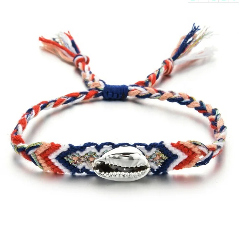 Bohemian Handmade Woven multi color cotton cord bracelets Rope Chain Bracelets for Women Shell Jewelry, Picture
Bohemian Handmade Woven multi color cotton cord bracelets Rope Chain Bracelets for Women Shell Jewelry, Picture