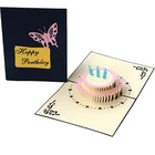 3D Creative Gift Handmade Gorgeous Three-Dimensional Cake Card Birthday Card