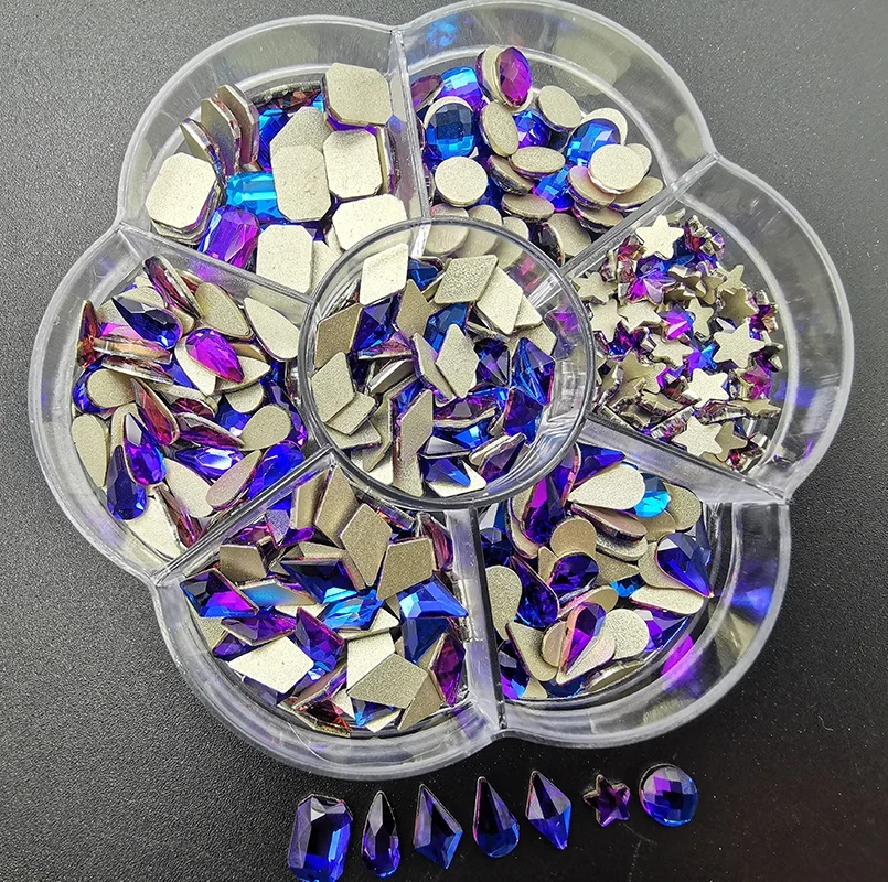 Shiny Designs 3D Kit Diamond Boxes Glitter Crystal Multicolor AB Rainbow Decoration Art Mix Shape Nail Rhinestones
Shiny Designs 3D Kit Diamond Boxes Glitter Crystal Multicolor AB Rainbow Decoration Art Mix Shape Nail Rhinestones
