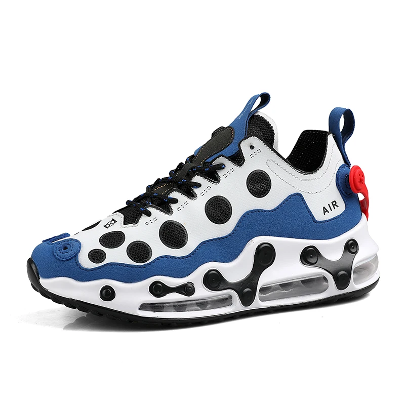 High quality breathable custom sports shoes air cushion cushioning men's running shoes, Black
High quality breathable custom sports shoes air cushion cushioning men's running shoes, Black