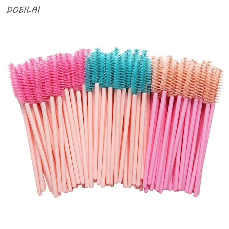 Wholesale Hollow Disposable Eyelash Brush Green Pink Nylon Hair Gold Handle Cosmetic Eyelash Mascara Brush, 5 colors
Wholesale Hollow Disposable Eyelash Brush Green Pink Nylon Hair Gold Handle Cosmetic Eyelash Mascara Brush, 5 colors