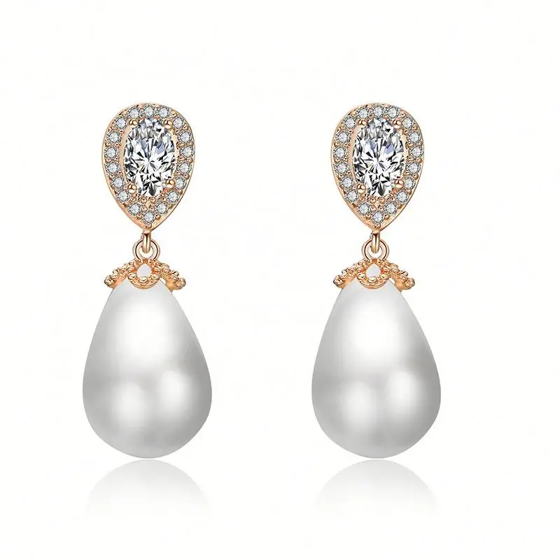 Jhsport Drop Shaped Pearl Women's Earrings Fashion Zircon Simple Earrings, Picture
Jhsport Drop Shaped Pearl Women's Earrings Fashion Zircon Simple Earrings, Picture