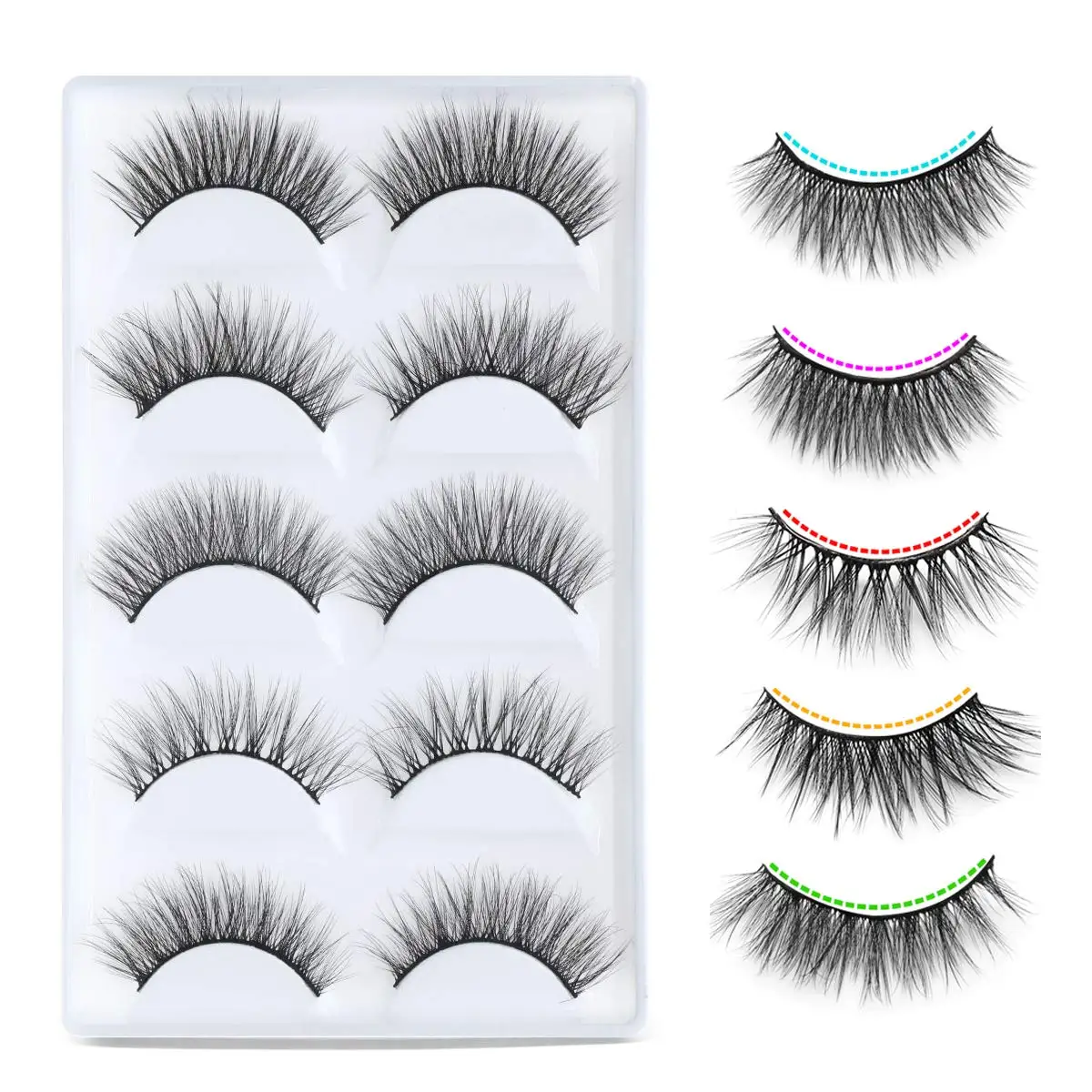 High Quality Chemical Fiber Hand Made Natural Long Invisible Band Mink Eyelashes, Black
High Quality Chemical Fiber Hand Made Natural Long Invisible Band Mink Eyelashes, Black