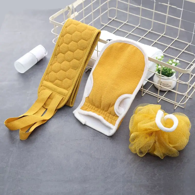 Home durable scrub towel set lovely bath flower ball sanding horny long strip rubbing rub back bath towel 3pcs/set L480, As picture showed
Home durable scrub towel set lovely bath flower ball sanding horny long strip rubbing rub back bath towel 3pcs/set L480, As picture showed