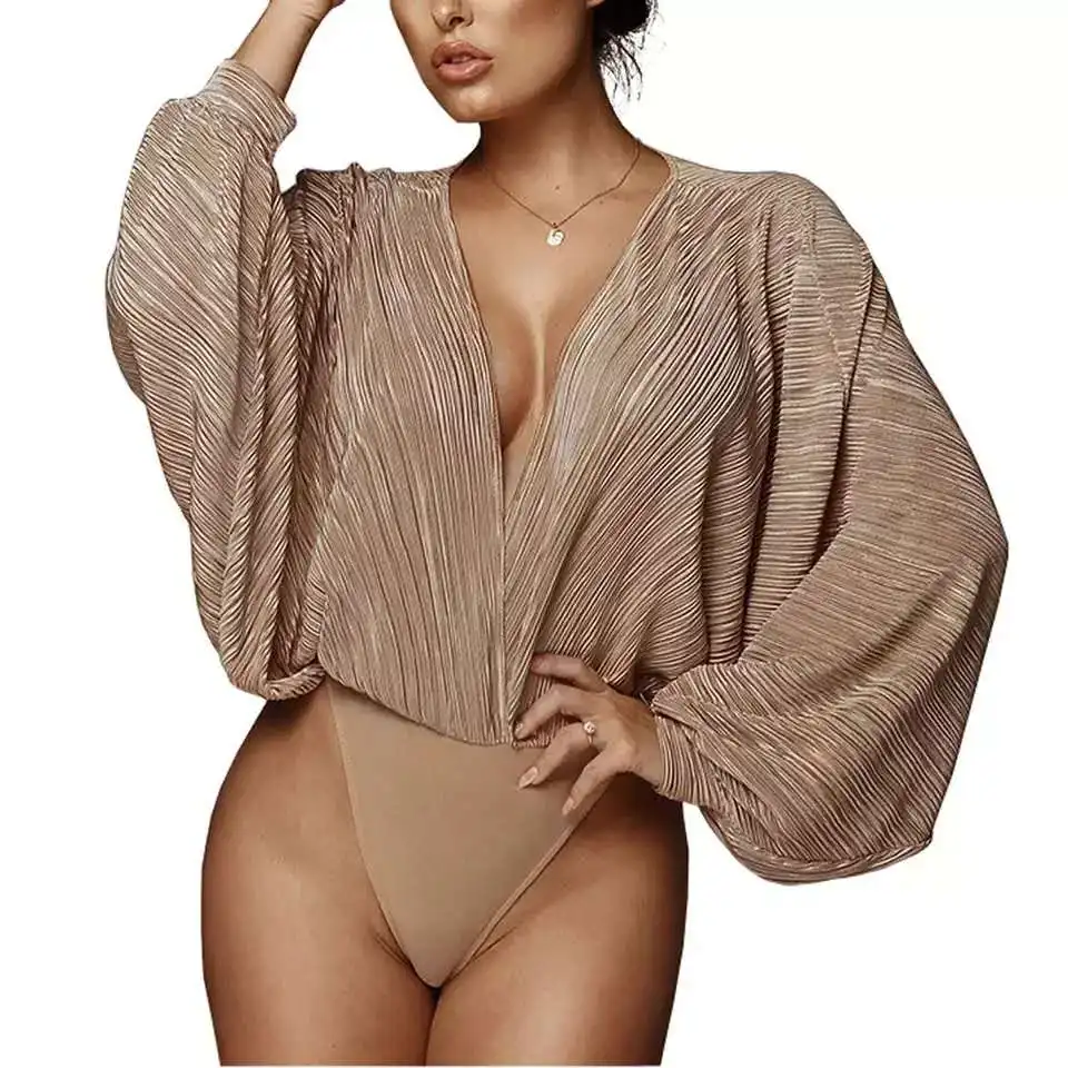 Women Body Suits One Piece Swimsuit Quick Dry Loose V-Neck Jumpsuits Long Sleeves Swimwear Summer Romper Sexy Bath Swim Bodysuit
Women Body Suits One Piece Swimsuit Quick Dry Loose V-Neck Jumpsuits Long Sleeves Swimwear Summer Romper Sexy Bath Swim Bodysuit