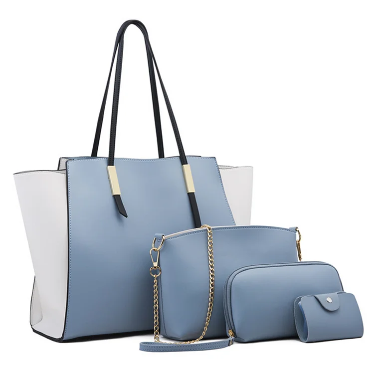 Ladies Handbags Leather Totes Bag 4 Pieces Set Women Bag, Black,white,light blue,brown
Ladies Handbags Leather Totes Bag 4 Pieces Set Women Bag, Black,white,light blue,brown